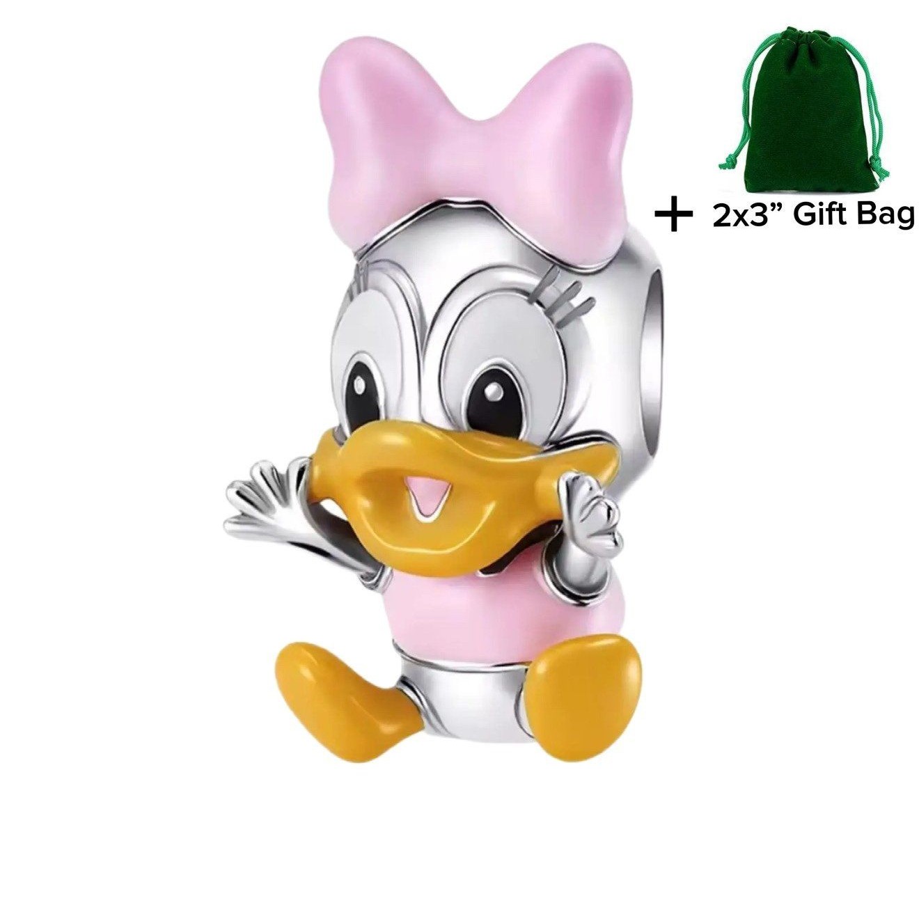 Baby Duck Charm Bead | 925 Silver | Brand New